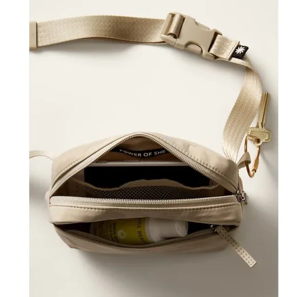 Athleta Oak Beige All About The Crossbody Belt Bag - Picture 4 of 14